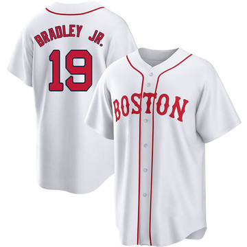 Replica Jackie Bradley Jr. Men's Boston Red Sox White 2021 Patriots' Day Jersey