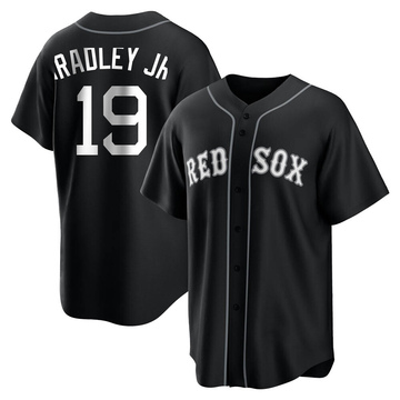Replica Jackie Bradley Jr. Men's Boston Red Sox White Black/ Jersey