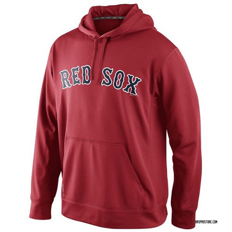 رفوف تخزين حديد Men's Boston Red Sox Red KO Wordmark Perfomance Hoodie - رفوف تخزين حديد